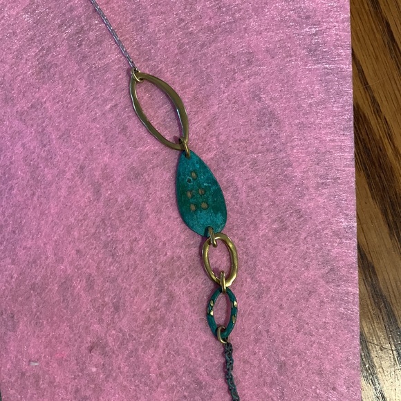 Silpada Fresco Patina, Silver and Brass Necklace - Picture 3 of 6